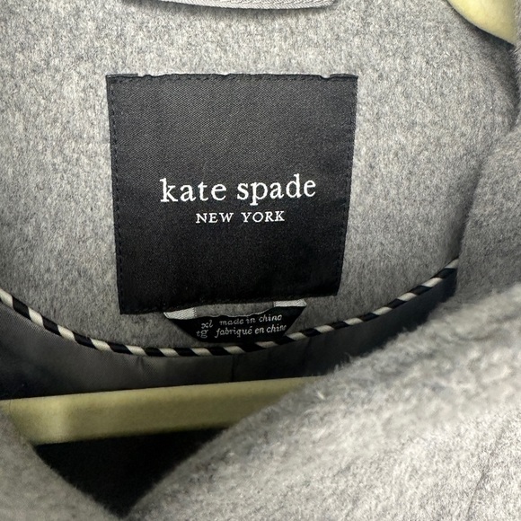KATE SPADE Wool Blend Stand-Collar 35"Long Coat w/Changeable Buttons sz XL‎ - Picture 4 of 15